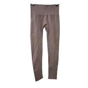 Aritzia TNA Womens Seamless Leggings, Athletic, Grey, Ribbed Waist, Size Small